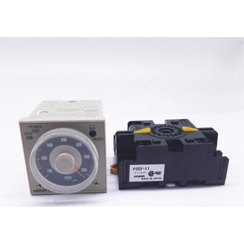 Solid state timer H3CR series H3CR-A timing relay with connecting socket P2CF-11