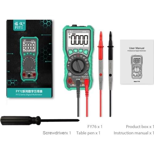 Professional Digital Multimeter True RMS NCV Backlight AC/DC Ammeter Voltmeter Ohm Capacitance Resistance Tester