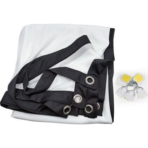 Simple Polyester Foldable Soft Screen 60 84 100 120 150 Inch 16:9 Outdoor Projector Screen