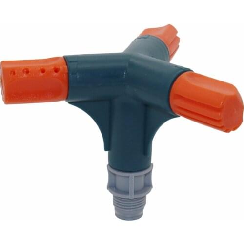 3 pcs 1/2'' Adjustable plastic trident rotary nozzle for garden agriculture irrigation system lawn sprinkler irrigation