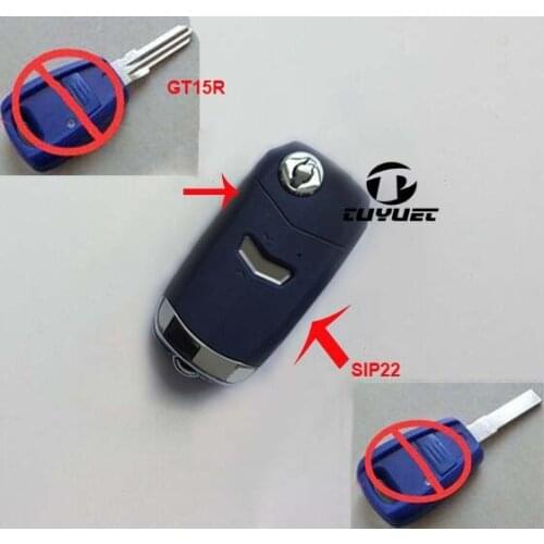 Replacement Shell Modified Folding Flip Remote Key Case 1 Button for Fiat Seicento Punto Stillo Bravo
