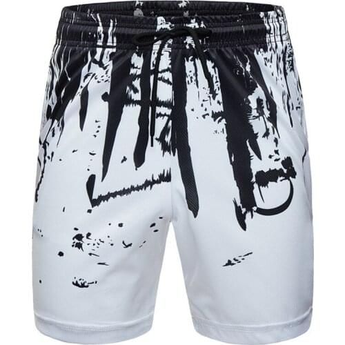 2021 Summer Leisure Sports Shorts Digital 3D Splash Printing Beach Shorts