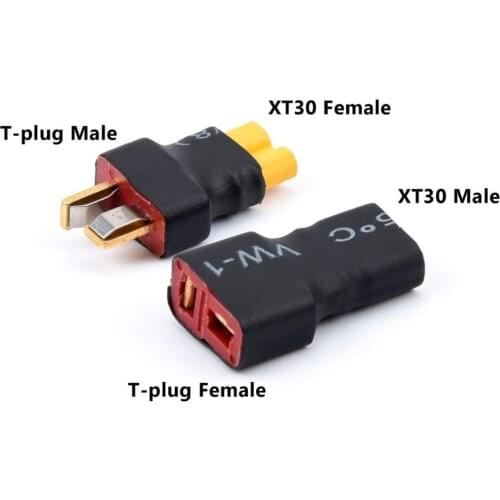 T-Plug T Plug Deans Style Female/Male to XT30 male/ Female Connector Adapter wireless For RC battery models