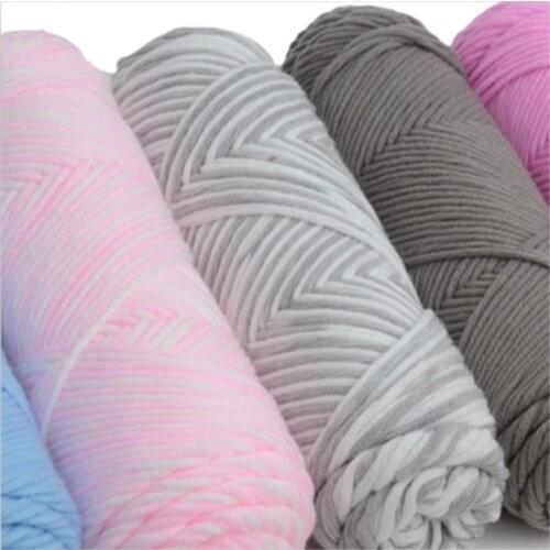 Free Shipping 100g SMilk Yarn Thick Hand Knitting Scarf Coat Soft Yarn For Hand Knitting Cotton Line Knitted By 6-7mm Needles