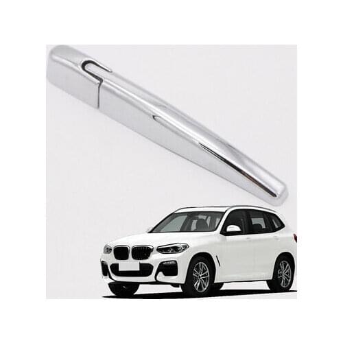 2* Car Accessories Chrome Rear Window Wiper Cover Trim For BMW X3 G01 2018-2020