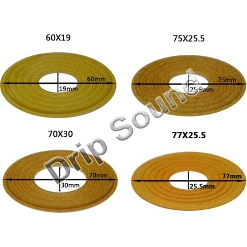 2pcs 60x19/70x30/75x25.5/77x25.5mm Elastic Wave Loudspeaker Subwoofer Woofer Bass Speaker Repair Spider Damper