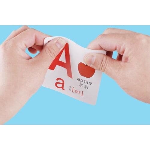 26 Alphabet English Book Learning Flash Card With Animal Word Cards Early Educational Toys For Children Teacher Teaching Aids