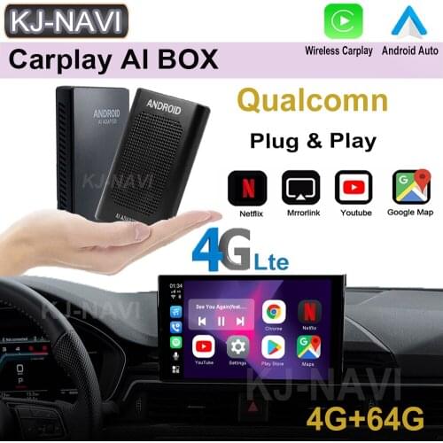 4G+64G Carplay Ai Box For Apple TV to Android 9.0 System Car Video Multimedia Player Mirrorlink For Benz Audi Tv For Car Box