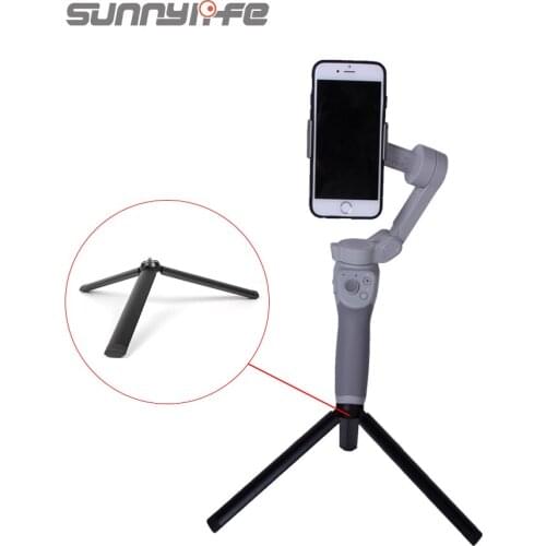 Sunnylife Aluminum Tripod Tabletop Stand for For DJI OSMO Mobile 2/3/4 18cm Adjustable Handheld Camera Gimbal Accessories