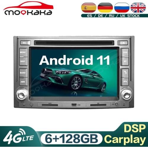 For HYUNDAI H1 2007 - 2015 Android 11 6G+128GB Car Audio Multimedia DVD Player GPS Navigation Audio Stereo Head Unit Carplay DSP