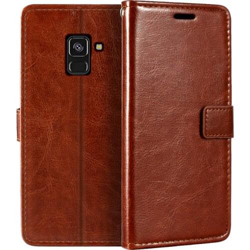 Case For Samsung Galaxy A8 2018 A530F Wallet Premium Magnetic Flip Case Cover With Card Holder For Samsung Galaxy A8 2018 A530F