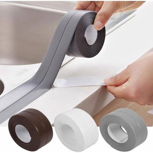 3.2m Kitchen Sealing Tape Water Proof Mould Proof Self Adhesive Tape Bath Caulking Sealing Strip Tape Kitchen Bath Supplies