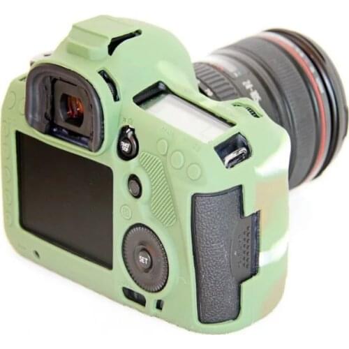 Camouflage Silicone Anti-skid Design Camera Case Lightweight SLR Camera Bag Case Cover For Canon EOS 5D Mark III 5D3 5DS 5DR