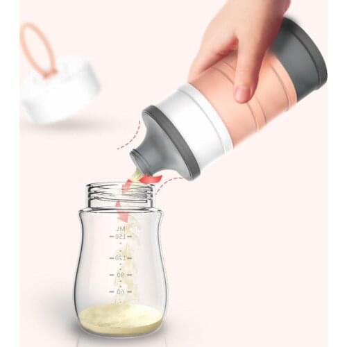 4 Layers Detachable Baby Food Storage Box 480ml Essential Cereal Powder Portable Baby Container Kids Milk Boxes Milk S4S1