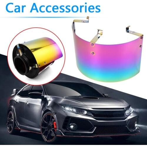 Car Air Intake Filter Cover Stainless Steel Cone Filter Heat Shield Universal Auto Intake Heat Shield Dust Shield Accessory
