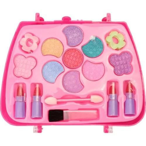 Hot Selling Princess Toys Girl Makeup Tools Set Suitcase Cosmetic Pretend Play Kit Kids Gift LBV