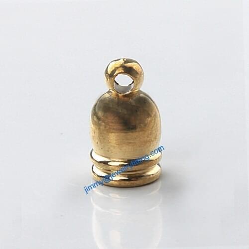 Jewelry findings Metal End caps for laether cord; crimp end cap; chain end caps 5.5*9.5mm 2000pcs