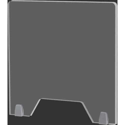 Multi-function Acrylic Sneeze Guard Shield Transparent Smooth Sneeze Droplets Panel Board For Most Countertops Desktops