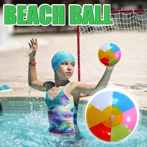 12pcs Inflatable Beach Ball Swimming Pool leak-proof air nozzle Play Water Party Game Sports Toys Outdoor Party Accessories