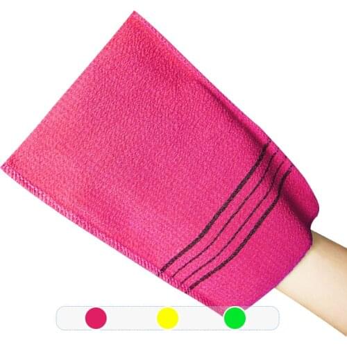 New 1/4Pcs 4 Colors Double-sided Towel Korean Exfoliating Bath Washcloth Body Scrub Shower Towel For Adults Coarse Grain Towel