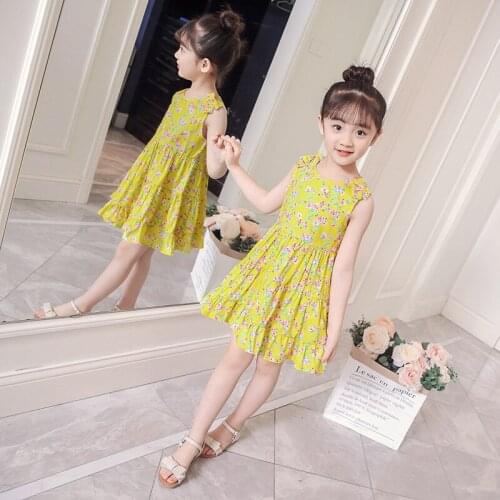 2018 new spring autumn/winter/summer Girls Kids Boys Vest floral Dress comfortable cute baby Clothes Children Clothing