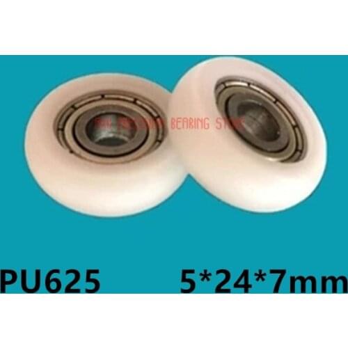 2021 New Real Plastic Nylon Wheel Roller Pulley 625 5*24*7mm Injection Bearing Sliding Door Window