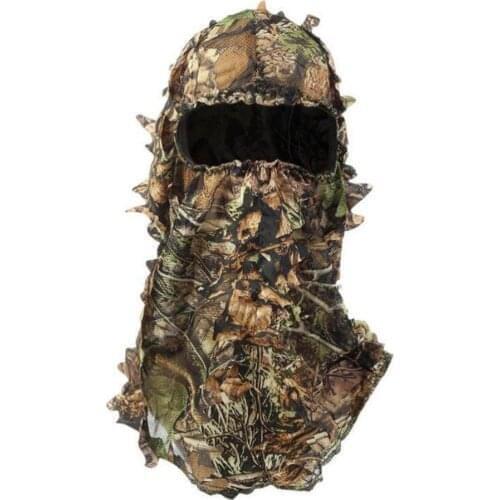Outdoor Hunting Maple Leaf Pattern Camouflage Ghillie Suits Caps Gloves Hood Head Net Eyehole Opening Scarf Hunting Equipment