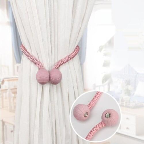 A pair of curtain strap accessories Light luxury strap curtain rope hook strap lovely versatile magnet curtain buckle