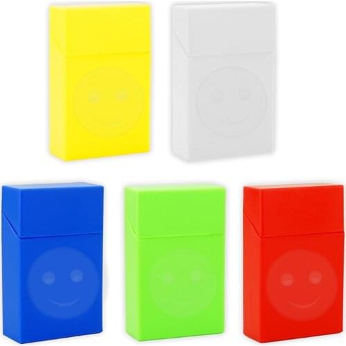 Cigarette Box Portable Sturdy Cigarettes Holder Storage Lightweight Flip Cover Plastic Boxes Gifts Home Accessories