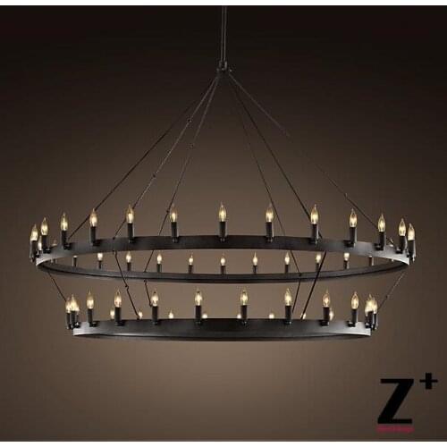 Replica item America Style Industry Country High quality replica Chandelier CAMINO VINTAGE CANDELABRA TWO-TIER CHANDELIER 62"