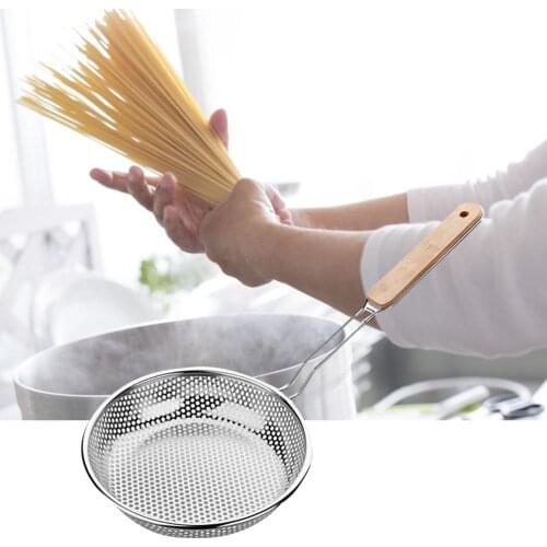 Kitchen Strainer Stainless Steel Colander Filter Basket Filter Mesh Wire Filter with Non-slip Handle for Kitchen Accessories