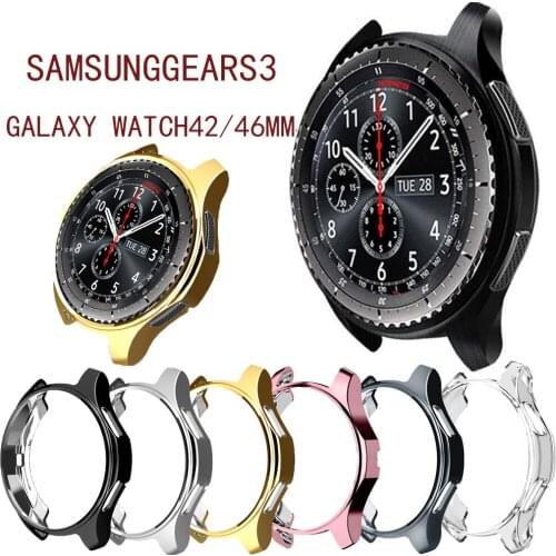 Silicone TPU Case for Samsung Gear S3 frontier Galaxy Watch 42mm 46mm Protective Bumper Shell Cover case