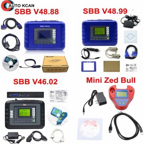 Smart Mini Zed-Bull Transponder Chip SBB V48.99 SBB V48.88 SBB V46.02 Key Maker Mini Zedbull Auto Key Programmer