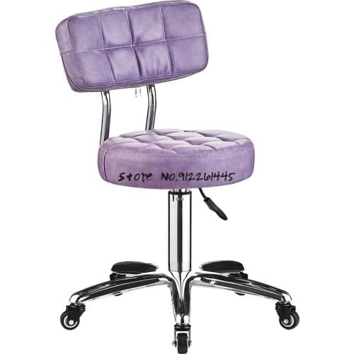 Beauty Stool Rotating Lifting Round Stool Manicure Stool Barber Shop Chair Beauty Salon Dedicated Work Stool Pulley