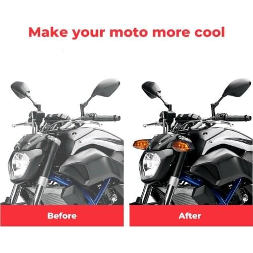 Motorcycle LED Turn Signal Indicator Light For YAMAHA MT07 MT09 2018 2019 Tracer MT10 Blinker Front Rear Lamp