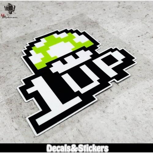 NO.LN158 Mushroom Game 1up 3M Material Reflective Stickers MOTO GP Car Sticker Decals Racing Stickers Motorcycle