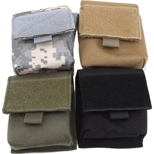 Outdoor Airsoft Combat Military Moole Pouch Tactical Single Pistol Magazine Pouch Flashlight Sheath Airsoft Hunting Camo Bags