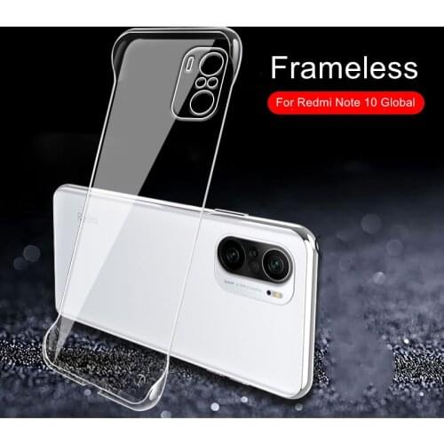 Ultra Thin Transparent Hard Case for Xiaomi Redmi Note 10S Frameless Cover Hard Plastic Case For Redmi Note 10 Pro