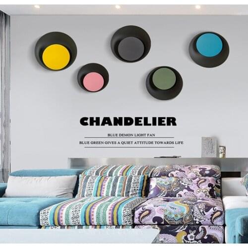 Unique Modeling Multicolor Choosing Fashion Modernity Nordic Loft Art Bedside Wall Lamp Wall Lighting Study Coffee Shop Lamp