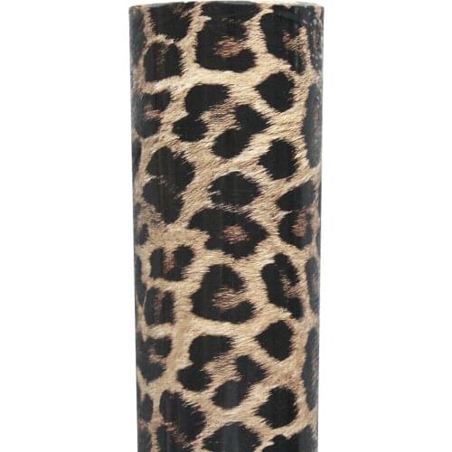 15Mx1.52M Leopard Print Texture Car Body Vinyl Wrap Sticker Decals Roll Air Release Films with Bubble Free Channel