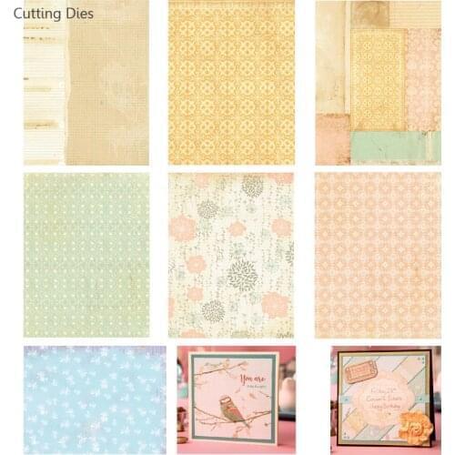 Vintage Flower Background Scrapbooking Paper Pads Origami Art Paper Card Making DIY Scrapbook Paper Handmade Crafts