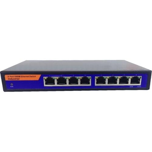 High Quality 8 Ports All Gigabit Switch Gigabit 8 Ports Steel Shell 1000M Network Monitoring 8 Ports Switch