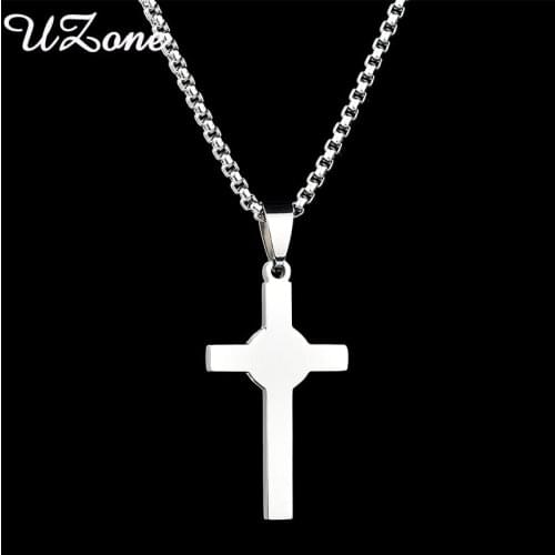 UZone Stainless Steel Cross Pendant & Necklace For Women Fashion Statement Necklace Party Gift