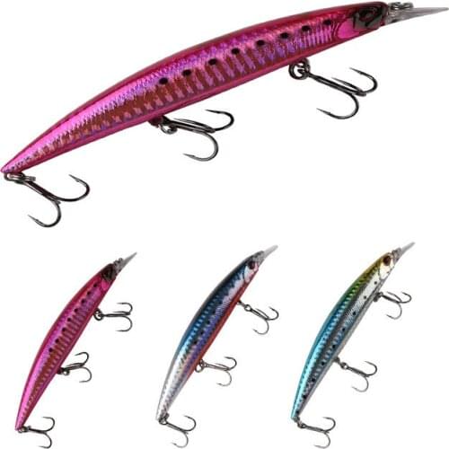 1PCS 120F Hook Minnow Wobblers Fishing Lure Super Long Throwing Floating Hard Bait 120mm 23g Flatfish Perch Saltwater Fish