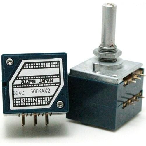 1 piece ALPS A500K RK27 Dual Volume Potentiometer