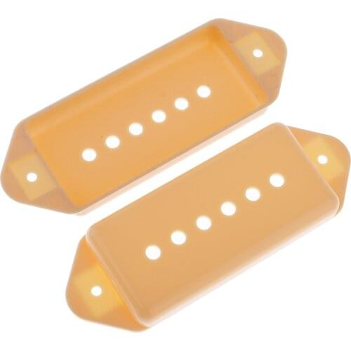 2X Guitar Pickup Covers P90 Neck Bridge 50MM Dog Ear For Guitar Replacement