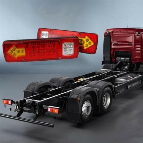 2PCS Trailer Lights LED Indicator Lights Stop Rear Tail Reverse Light Indicator Truck Trailer Lamp DC12V Trailer Rear Light