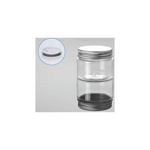 50G transparent PET cream bottle with Alu lid cosmetic container cream jar Cosmetic Jar Cosmetic Packaging