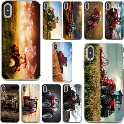 For Xiaomi poco X3 nfc F2 Pro M3 Mi 5X 6X Max Mix 1 2 2S 3 Mi5 Mi6 Mi3 Mi4 Massey-Ferguson-Tractors-Car Silicone Cover Bag