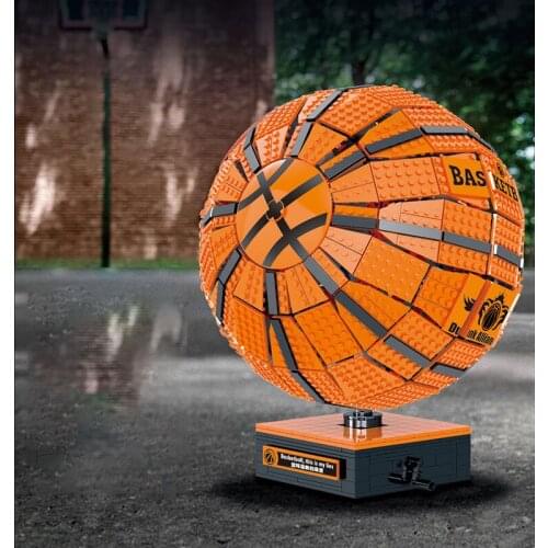 Ball lovers collection 1:1 Basketball Model Building Blocks Education Toys For Boys Children Birthday Gift Christmas For Baller
